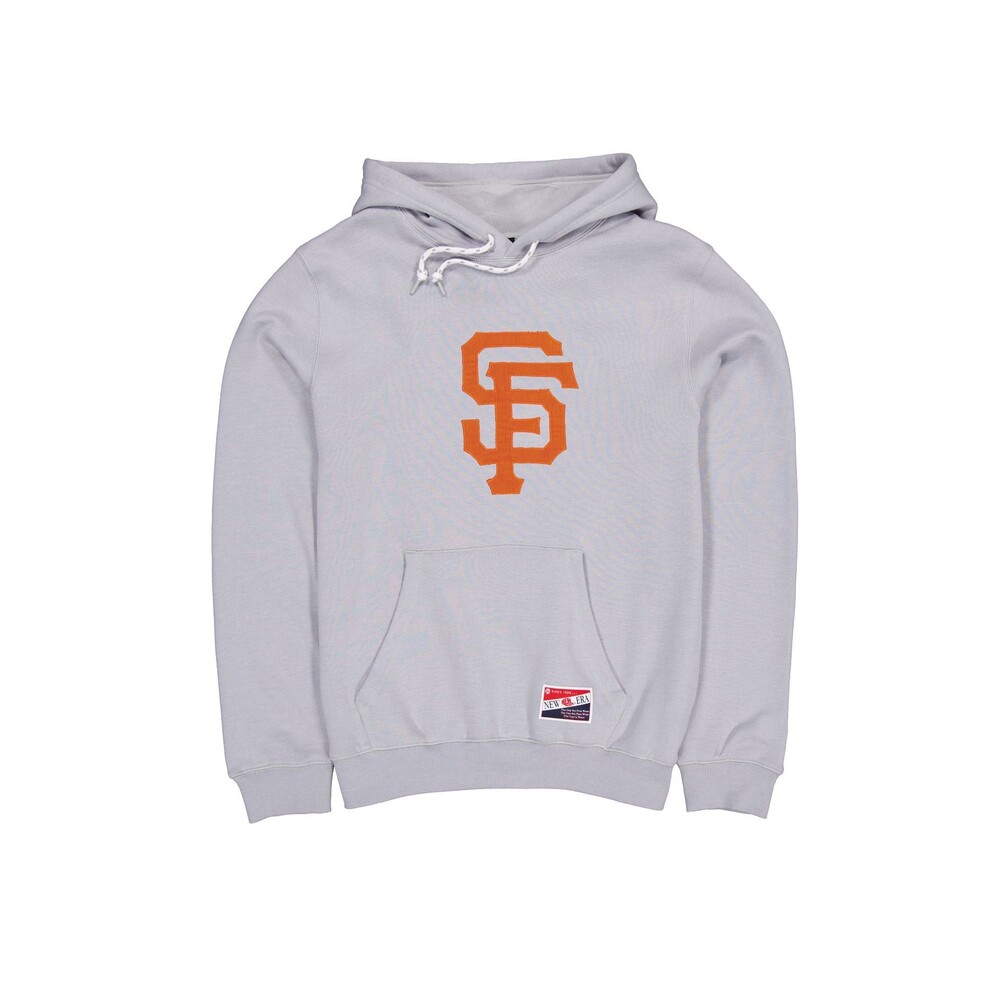 New Era San Francisco Giants Throwback Gray Hoodie - Size XXL